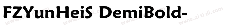 FZYunHeiS DemiBold字体转换